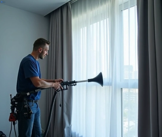 Professional curtain stain removal process equipment Matty Curtain Cleaning wynnum-west
